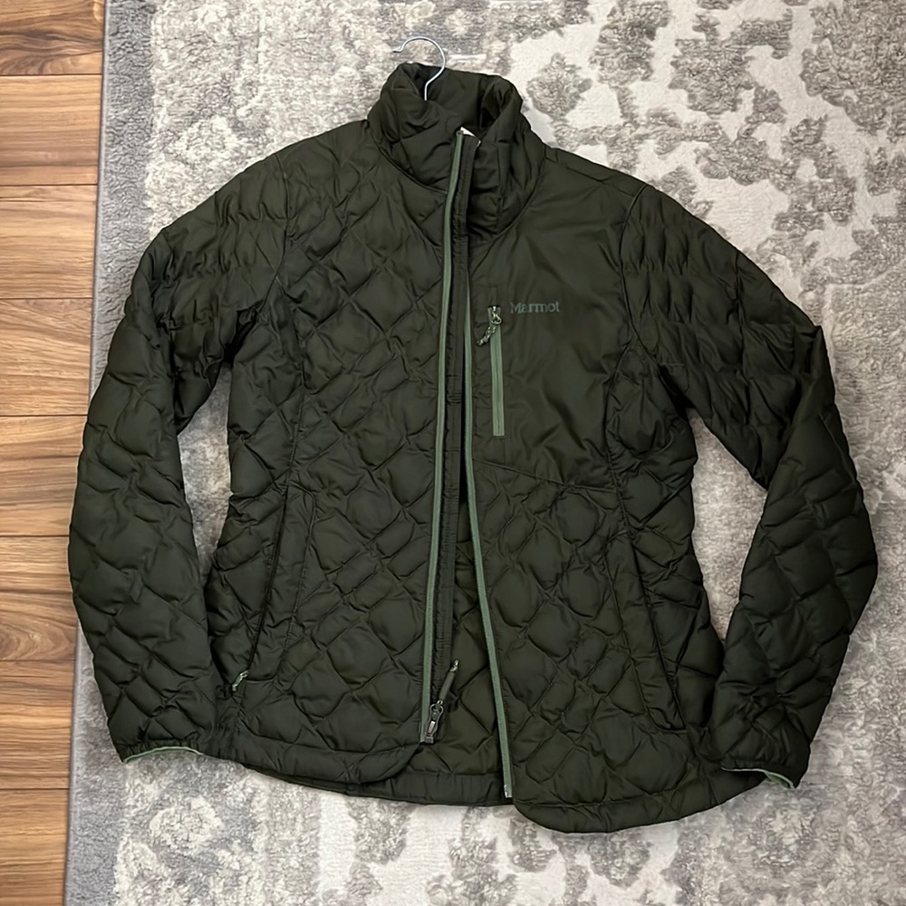 Green Marmot Zip-up Puffer Jacket (women)